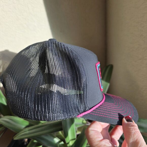 HOOEY Women\'s And Rope Like A Girl Mesh-Back Ball Cap Black One Size main image 4